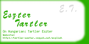 eszter tartler business card